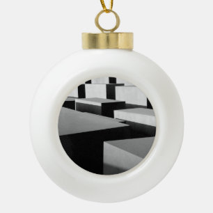 Cubes in Berlin Ceramic Ball Christmas Ornament