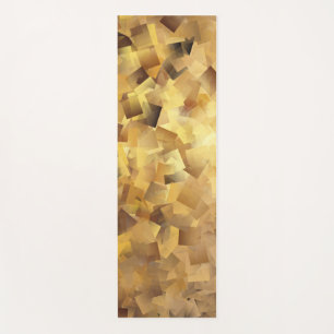 Cubes of gold yoga mat