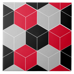 Cubic 3d pattern tile