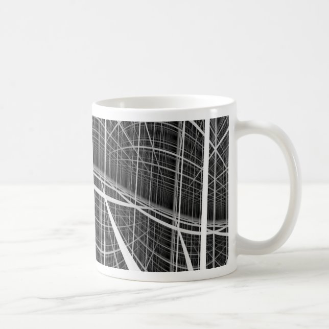 cubic lattice coffee mug (Right)