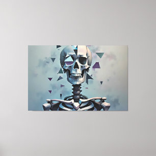 Cubic Skeleton  Canvas Print