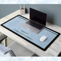 Cubicle Chic Powder Blue Black Office Décor