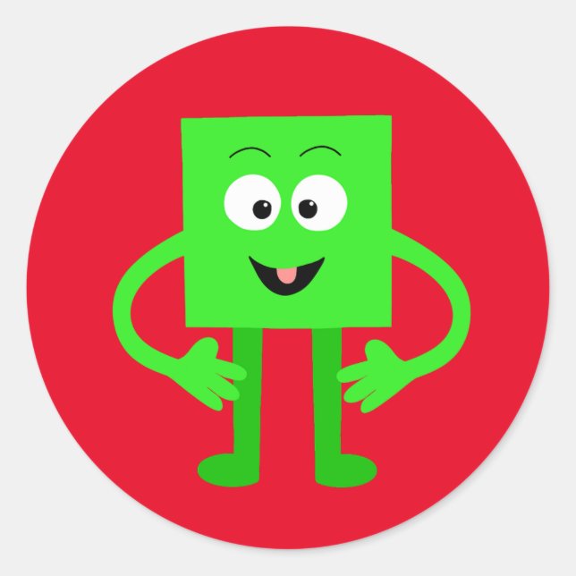 Cubie Cubester  Classic Round Sticker (Front)