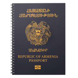Cubierta del pasaporte de Armenia Notebook