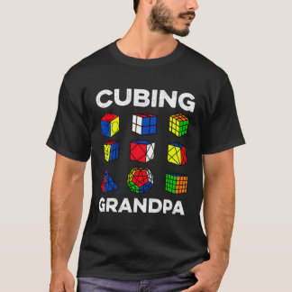 Cubing Grandpa Speedcubing Speedsolving Cuber T-Shirt