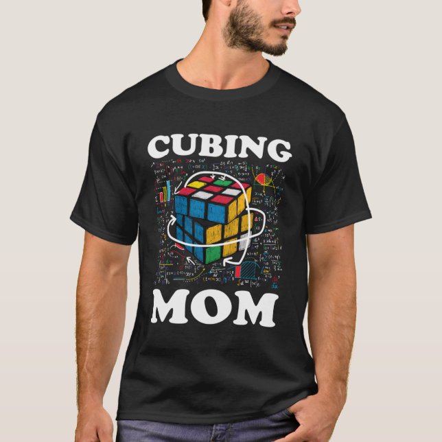 Cubing Mum Speed Cubing Math T-Shirt (Front)