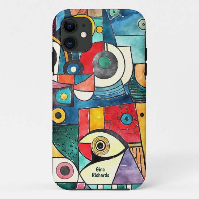 Cubism Design  Luggage Case-Mate iPhone Case (Back)