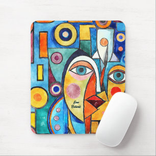 Cubism Design Mouse Mat