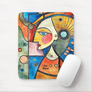Cubism Design Mouse Mat