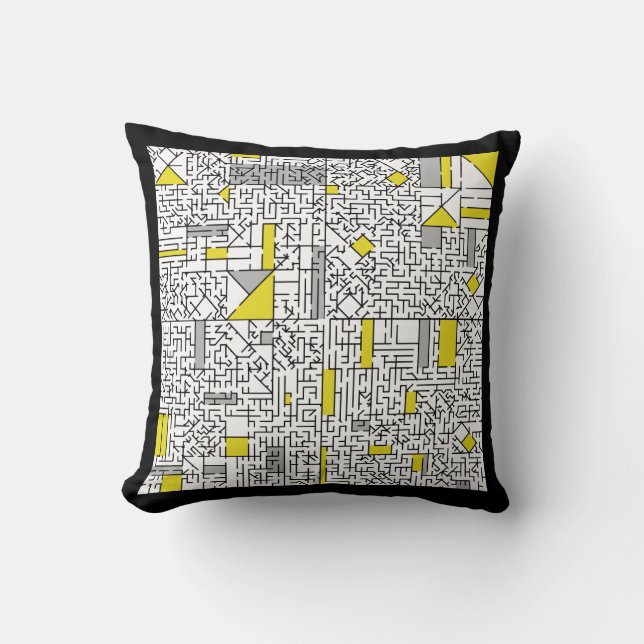 Cubism Maze Cushion (Front)