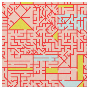 Cubism Maze Fabric