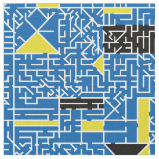 Cubism Maze Fabric