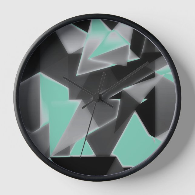 Cubism Square Wall Clock (Front)