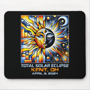 Cubism Total Solar Eclipse Kent Ohio Mouse Mat