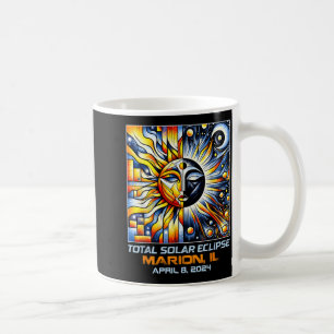 Cubism Total Solar Eclipse Marion Illinois Coffee Mug