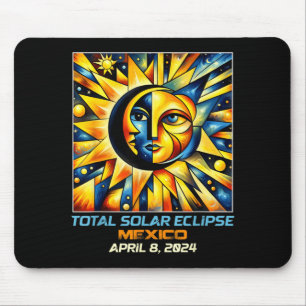 Cubism Total Solar Eclipse Mexico MX Mouse Mat