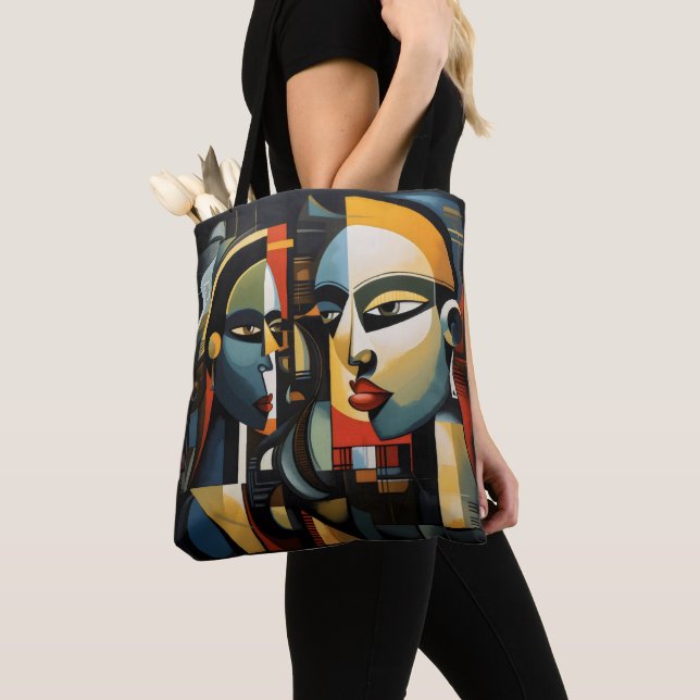 Cubism Women Tote Bag (Close Up)