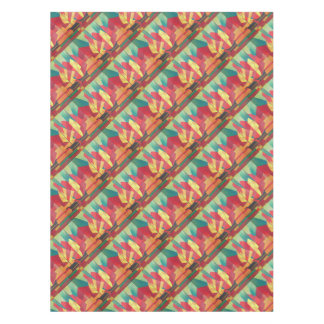 Cubist Abstract of Junk Sails and Ocean Skies Tablecloth