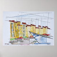 Cubist Abstract | Saint-Tropez, French Riviera