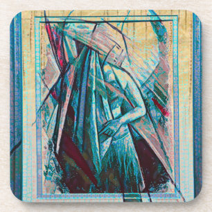 Cubist Art Deco Belly Dancer Coaster
