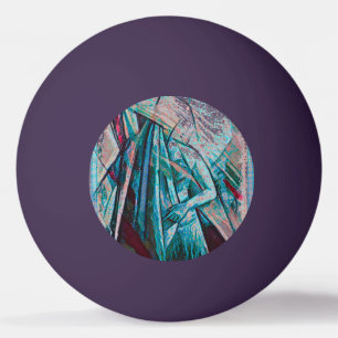 Cubist Art Deco Belly Dancer Ping Pong Ball