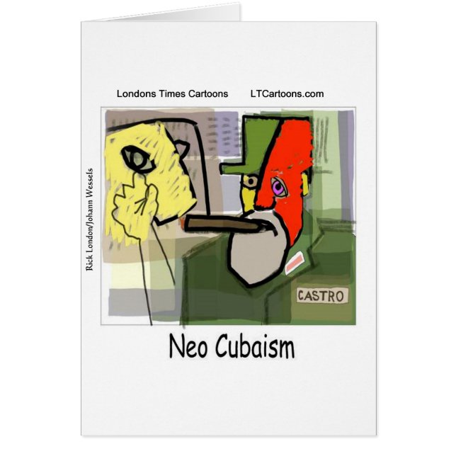 Cubist Castro NeoCubaism Funny (Front)