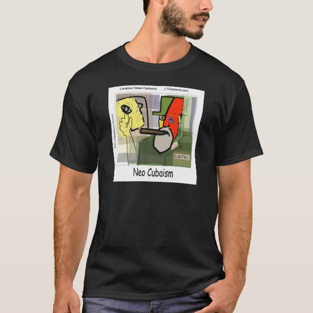 Cubist Castro NeoCubaism Funny T-Shirt (Front)