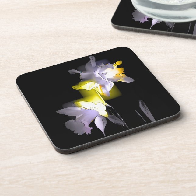 Cubist Daffodils Coaster (Left Side)