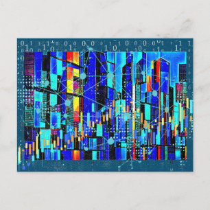 Cubist Data Postcard