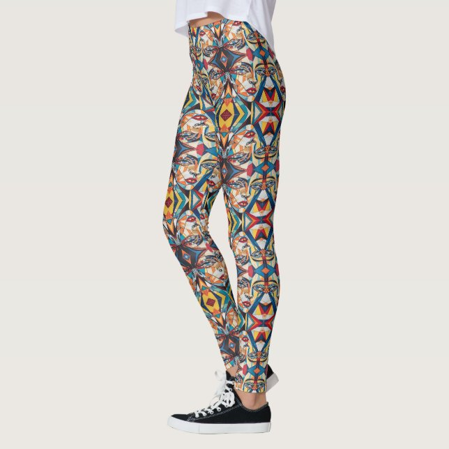 Cubist Femme Leggings - Fun (Left)