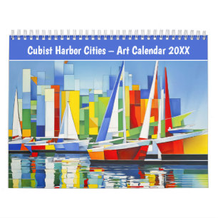 Cubist Harbour Cities – Art Calendar