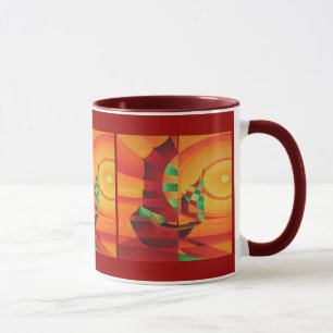 Cubist Junks On The Red Sea Mug