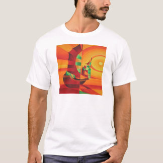 Cubist Junks On The Red Sea T-Shirt