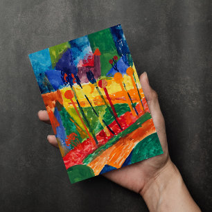 Cubist Landscape Fritz Schaefler Card