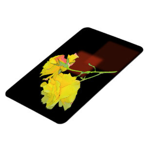 Cubist Rose Magnet