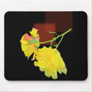 Cubist Rose Mouse Mat