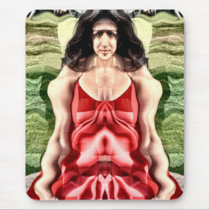 Cubist Woman Mouse Mat