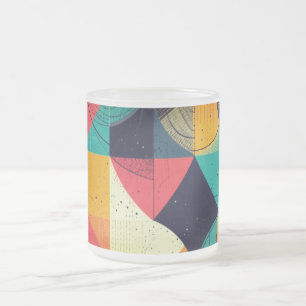 Cubistic Fish 296 mg Frosted Glass Coffee Mug