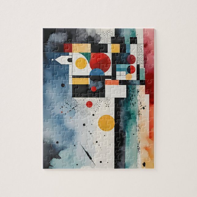 Cubistic sea jigsaw puzzle (Vertical)