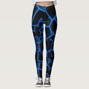 Cubs Abstract Background Leggings