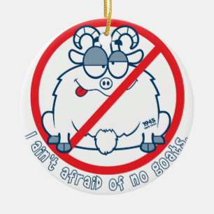 cubs chicago goat shirt ceramic tree decoration