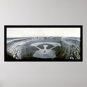 Cubs Giants Baseball Photo 1908 Poster