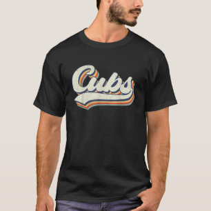 Cubs Name Personalised Vintage Retro Cubs Sport Na T-Shirt