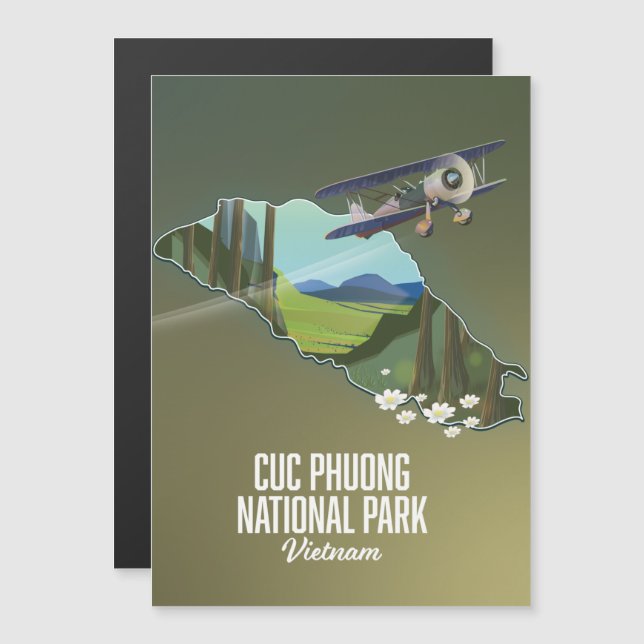 Cuc Phuong National Park Vietnam map (Front/Back)