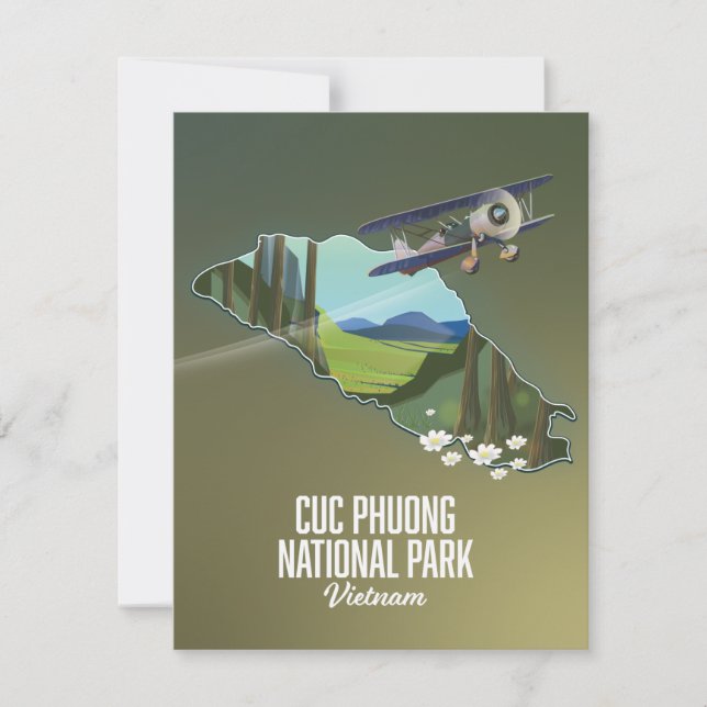 Cuc Phuong National Park Vietnam map (Front)