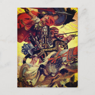 Cuchulain in Battle Postcard