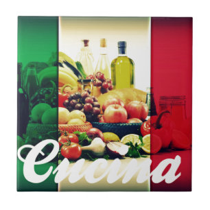 Cucina Italian Flag Tile
