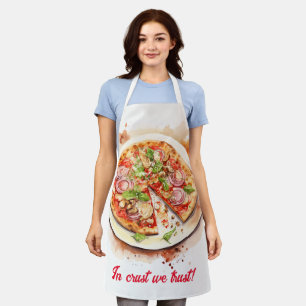 Cucina Italiana: Artistic Italian Pizza Apron