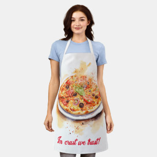 Cucina Italiana: Artistic Italian Pizza Apron