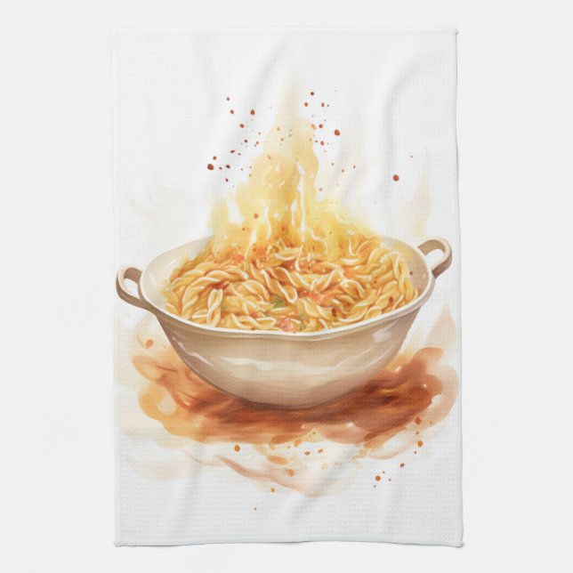 Cucina Italiana: Artistic Italian Tea Towel (Vertical)